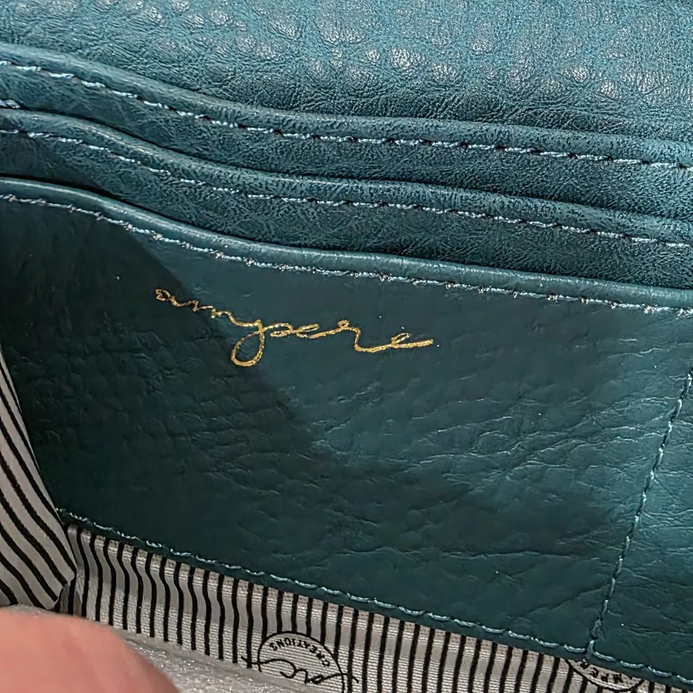 Ampere Creations Teal Soft Vegan leather Crossbody Bag Wallet